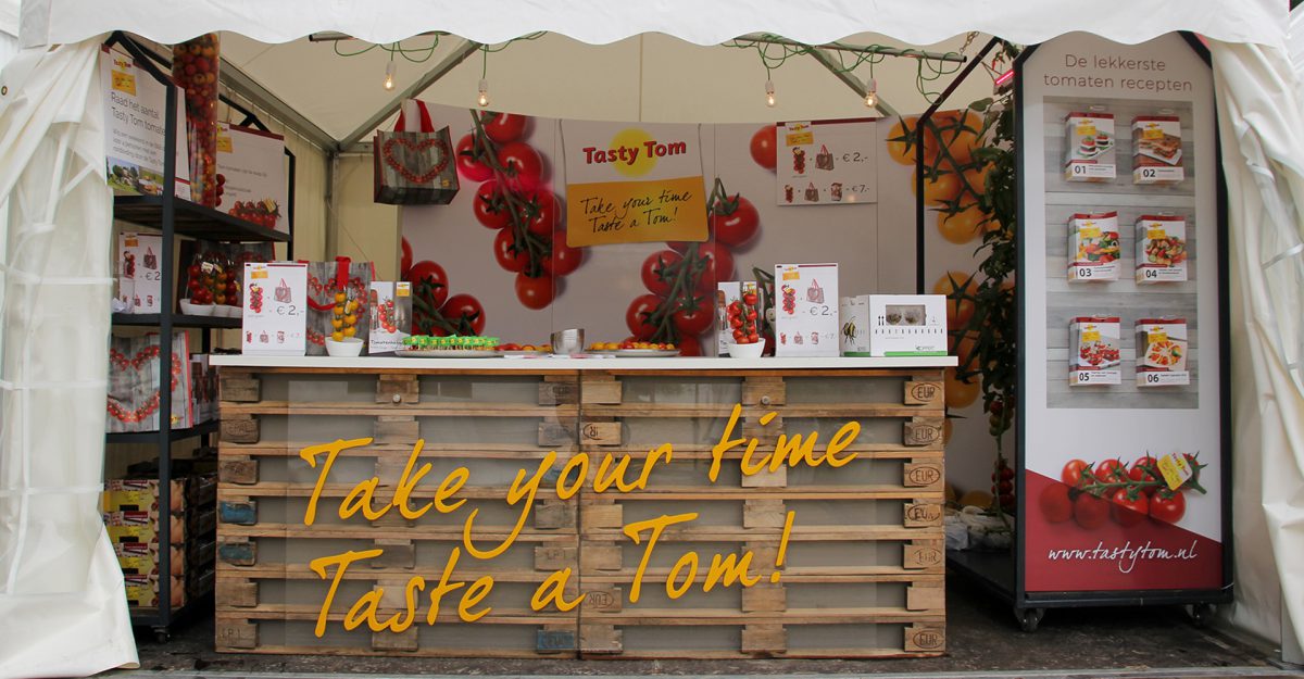 Beursstand TastyTom door Arton