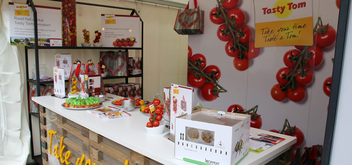 Beurspresentatie TastyTom door Arton